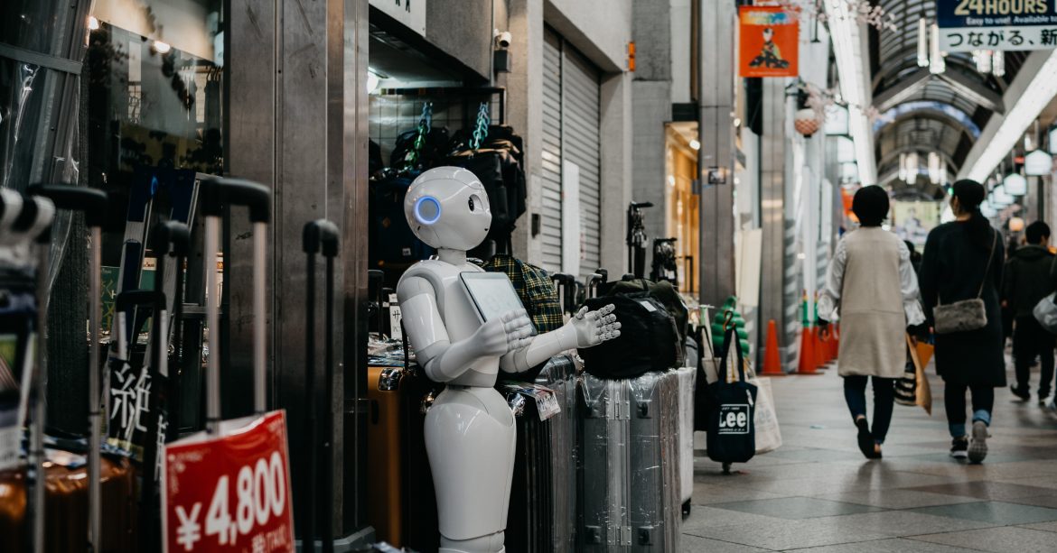 Robot in the street